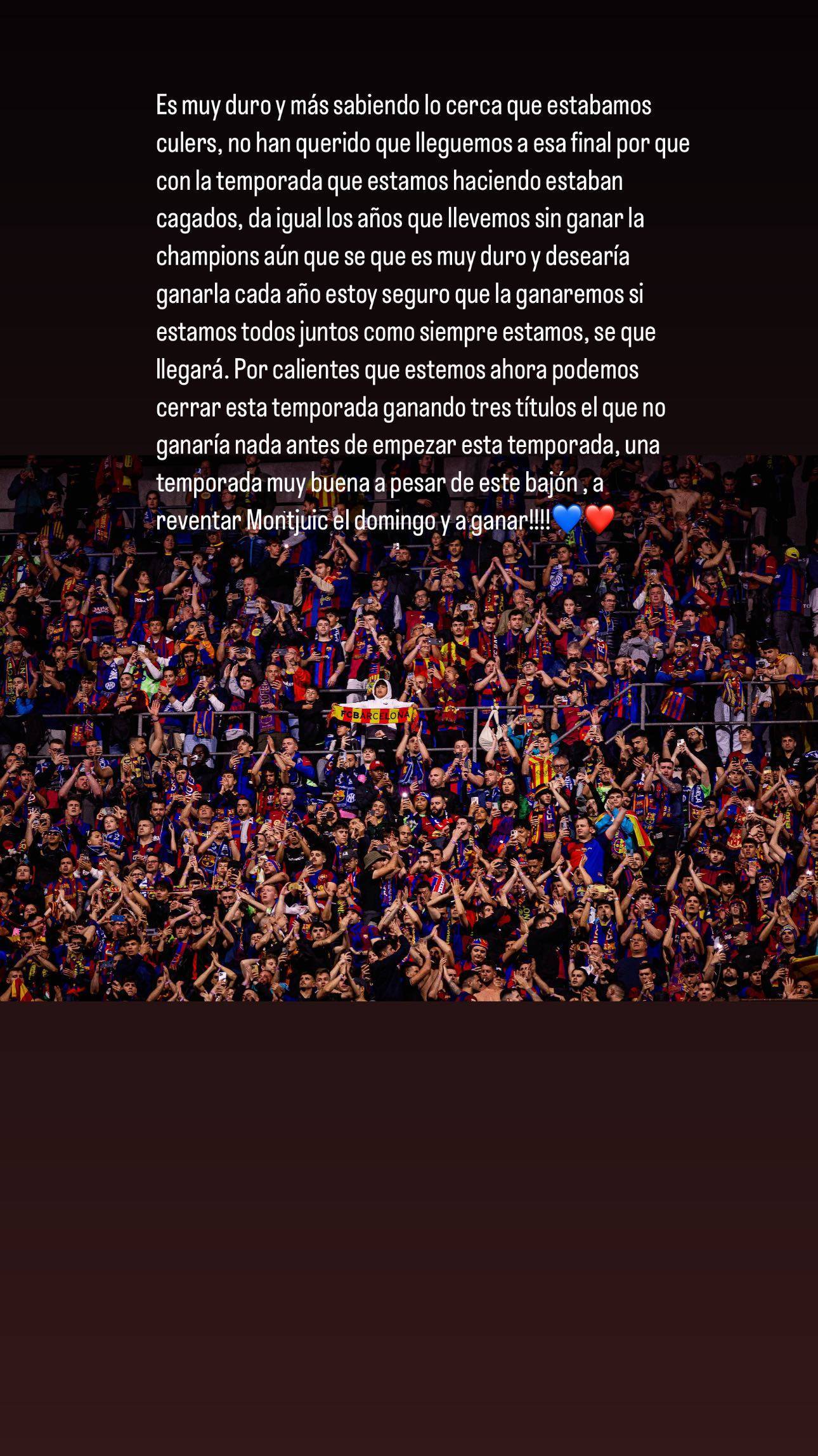 加维：他们不想让巴萨进决赛，因为我们本赛季太出色，他们害怕了